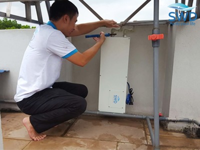 Lắp đặt máy lọc nước cho khách hàng tại Sóc Sơn - hà nội