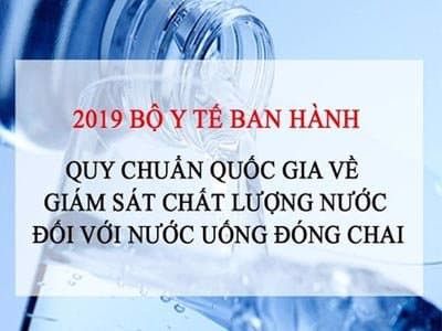 Tiêu chuẩn nước đóng chai của Bộ Y Tế