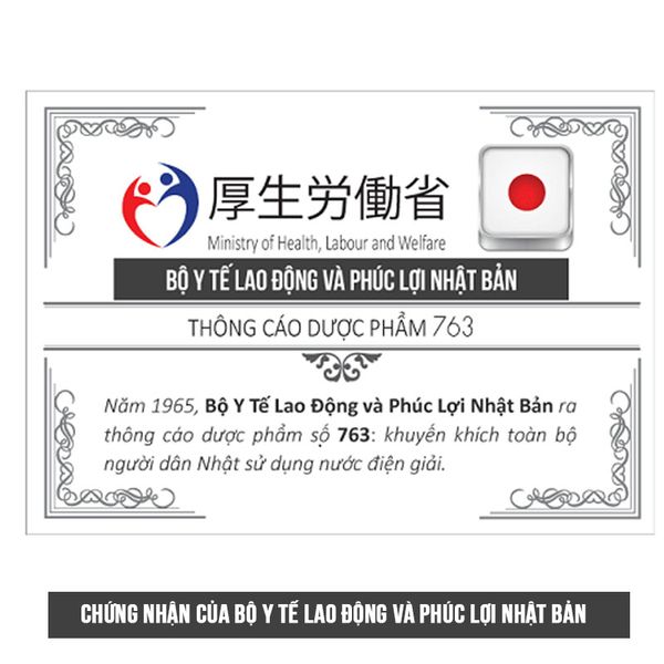 Chứng nhận bộ y tế lao động và phúc lợi Nhật Bản