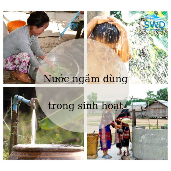 Nước ngầm dùng trong sinh hoạt