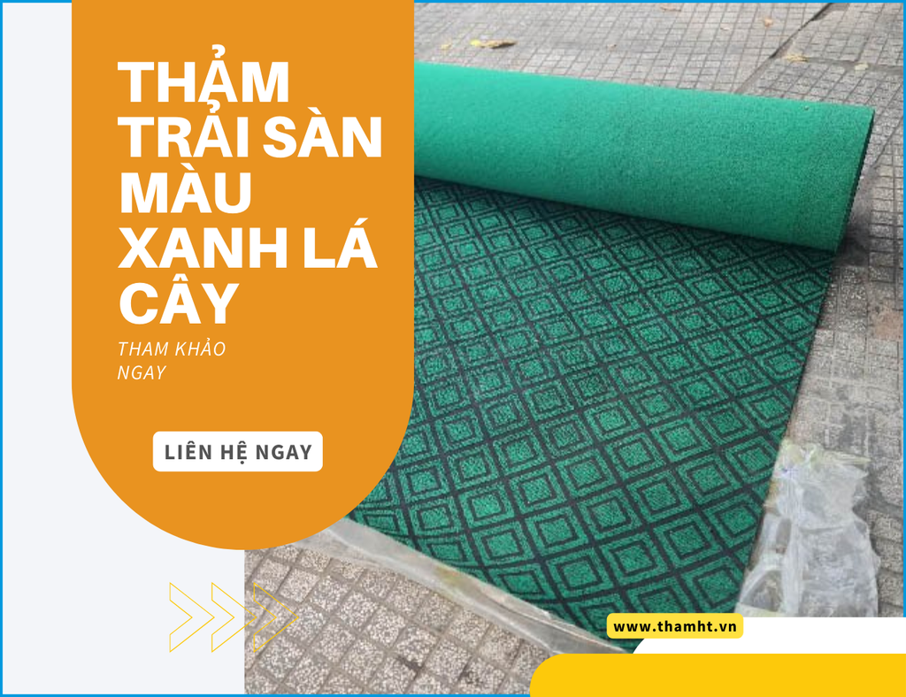 Tư vấn mua thảm trải sàn màu xanh lá cây tại Thảm HT