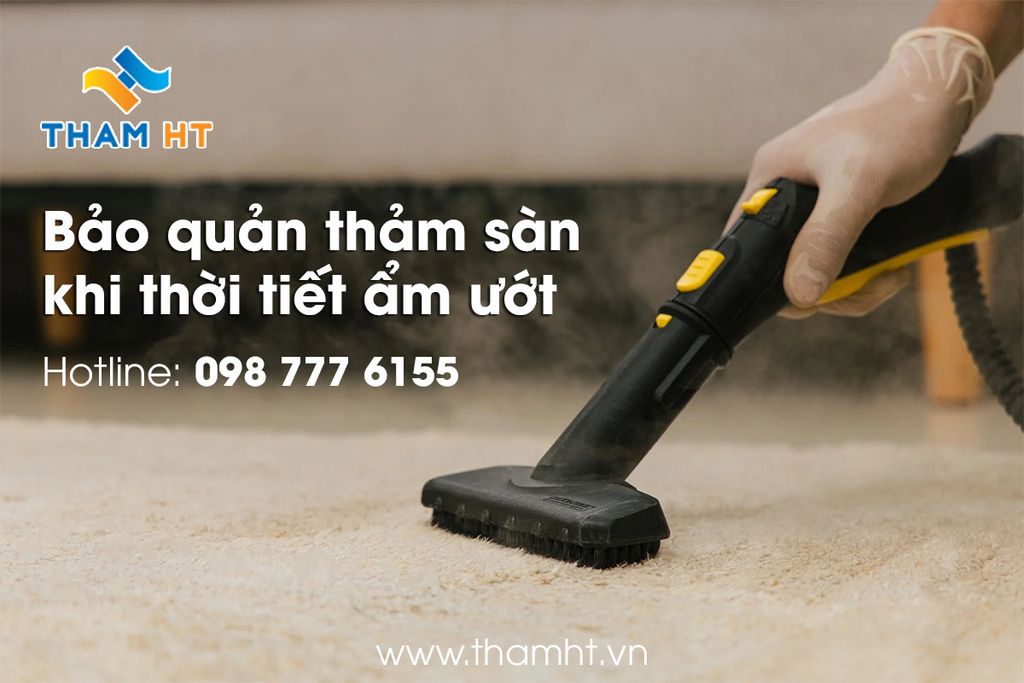 Bảo quản thảm sàn khi thời tiết ẩm ướt