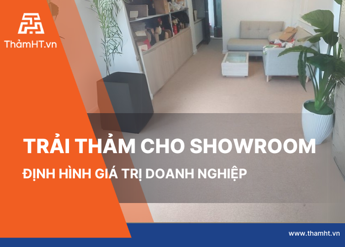 Thi công trải thảm Showroom 30m2