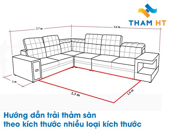 Cách bố trí thảm trải phòng khách, phòng ngủ với nhiều kích thước ...