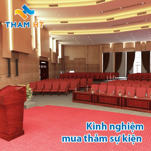 Kinh nghiệm mua thảm sự kiện