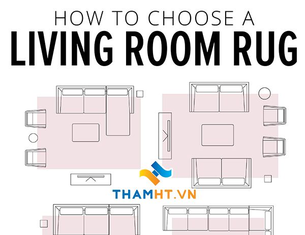 Hướng dẫn lựa chọn kích thước thảm trải sàn phòng khách theo từng cỡ khác nhau