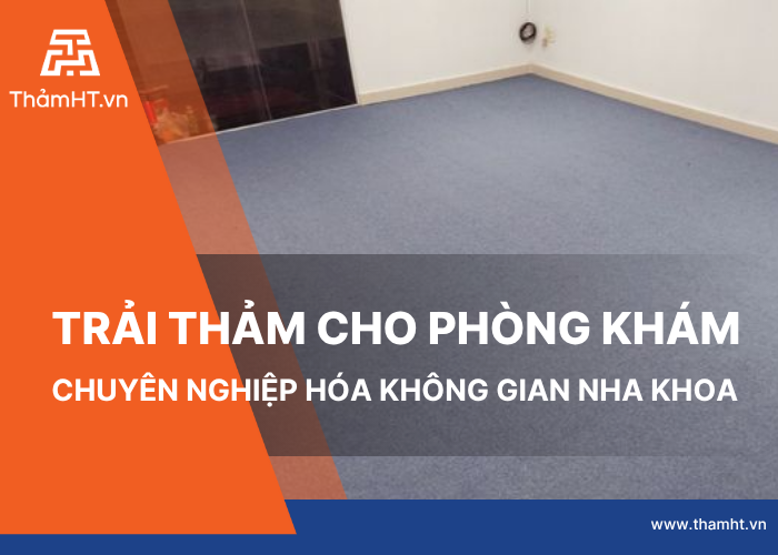 Trải thảm Sảnh Tiếp Tân Phòng Khám 40m2