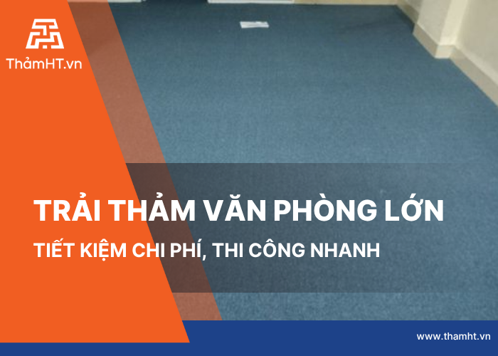 Trải thảm Văn Phòng 150m2 cùng tông Xanh dương hút mắt
