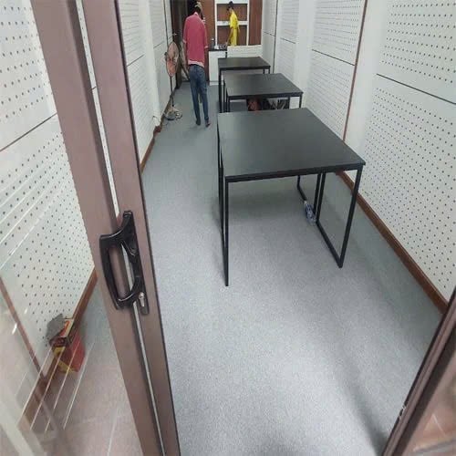 Trải Thảm sàn Văn Phòng 4x5m màu Xám nhẹ nhàng tinh tế