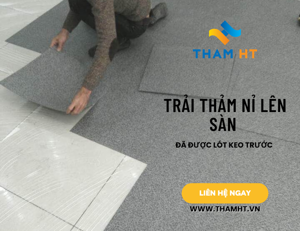 cách trải thảm nỉ tại nhà