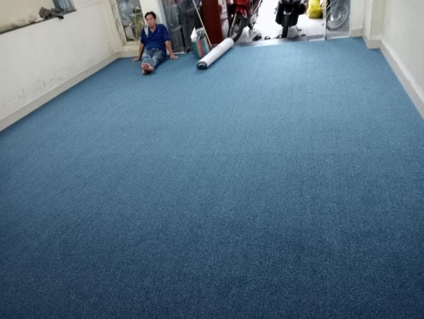 Trải thảm Văn Phòng 150m2 cùng tông Xanh dương hút mắt