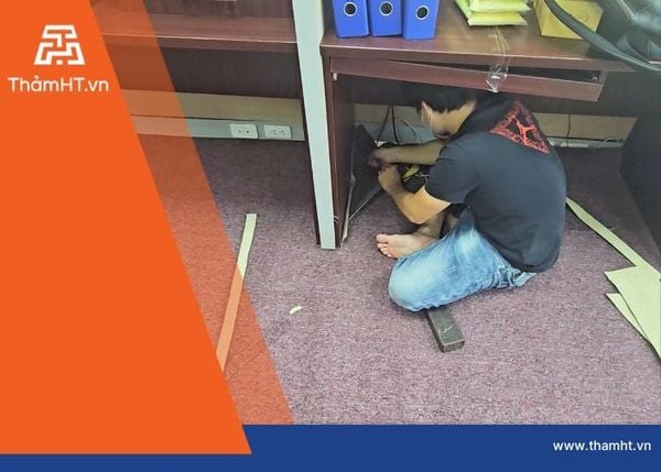 Thi Công Thảm Văn Phòng Diện Tích Nhỏ