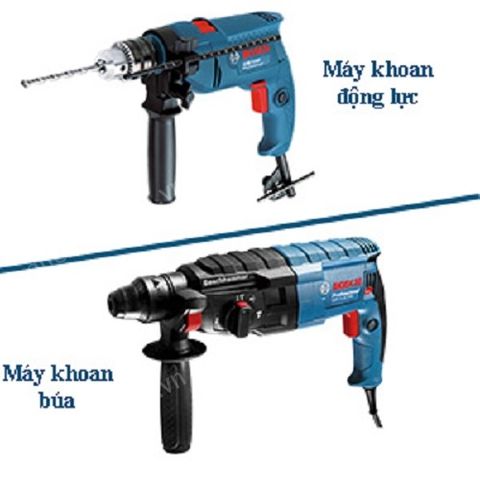SỰ KHÁC BIỆT GIỮA MÁY KHOAN ĐỘNG LỰC VÀ MÁY KHOAN BÚA