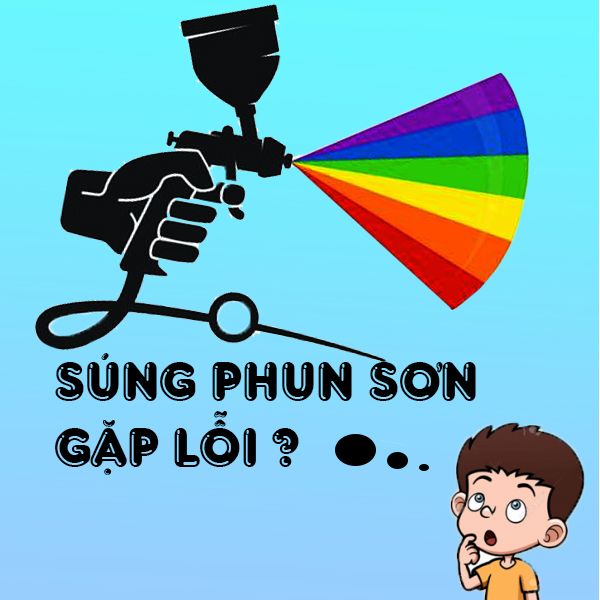 Một số lỗi thường mắc phải khi sử dụng súng phun sơn