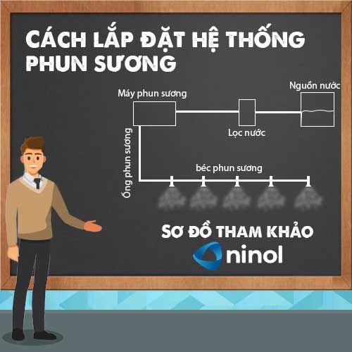 Cách lắp đặt bộ máy phun sương