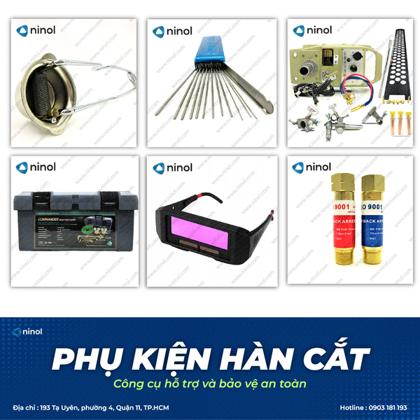 Phụ kiện hàn cắt gió đá