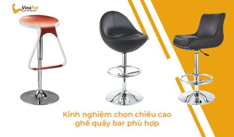 [Chi tiết] Kinh nghiệm chọn chiều cao ghế quầy bar phù hợp mọi không gian