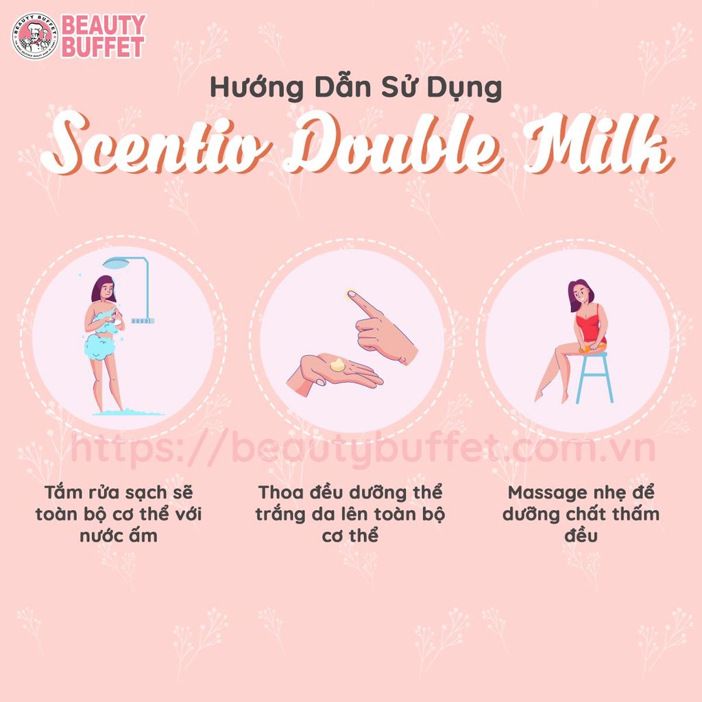 Dưỡng thể trắng da Double Milk