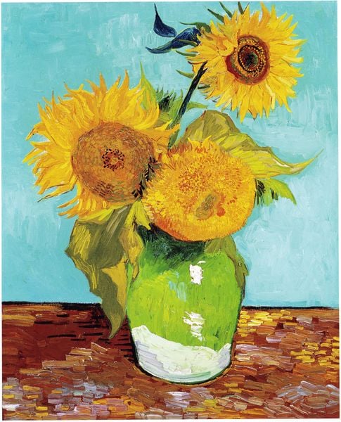 7 Bức tranh hoa hướng dương của Van Gogh – Trang Trí Nhà Xinh