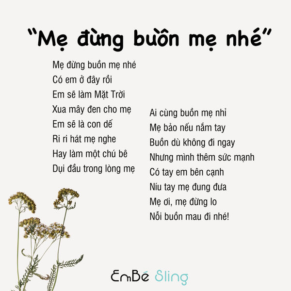 Những bài thơ đọc cùng bé, giúp bé nhanh nói