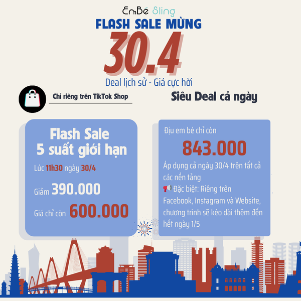 Mừng Đại Lễ 30/4 – Deal Lịch Sử - Giá Cực Hời