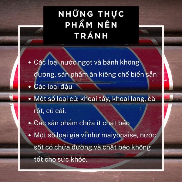 Những thực phẩm nên tránh khi ăn keto