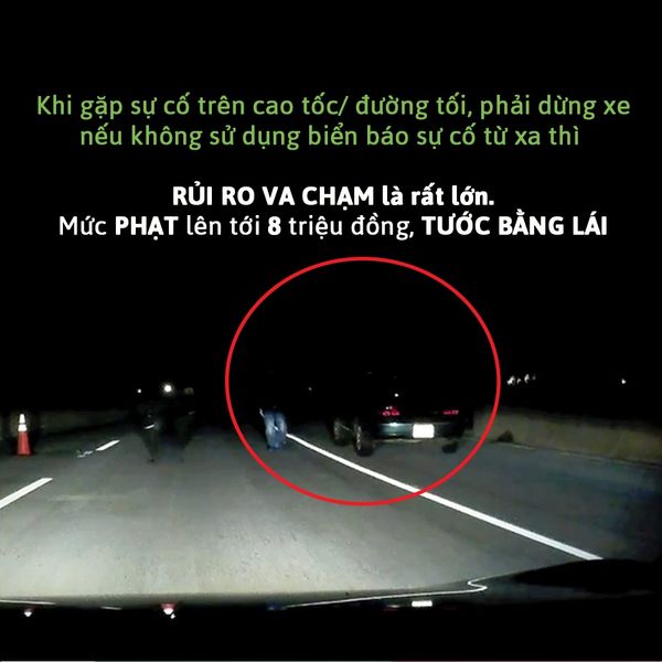 Biển Cảnh Báo Nguy Hiểm Tam Giác Phản Quang Cho Ô Tô Xe Hơi