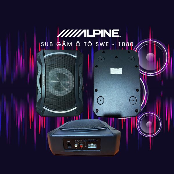 Loa Sub Gầm Ghế Ô tô Alpine SWE-1080