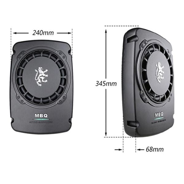 Loa SUB siêu trầm đặt gầm ghế ô tô MBQ Sư Tử MB-8RL