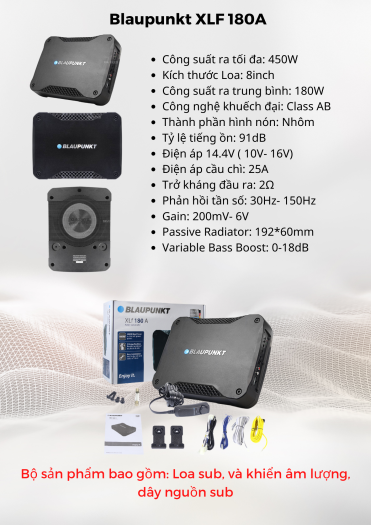 LOA SUB GẦM BLAUPUNKT XLF-180A