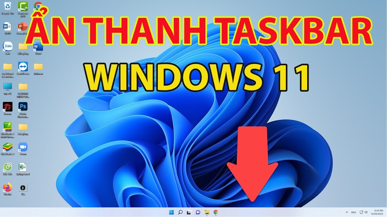 Cách ẩn/bỏ ẩn thanh Taskbar trên Windows 11