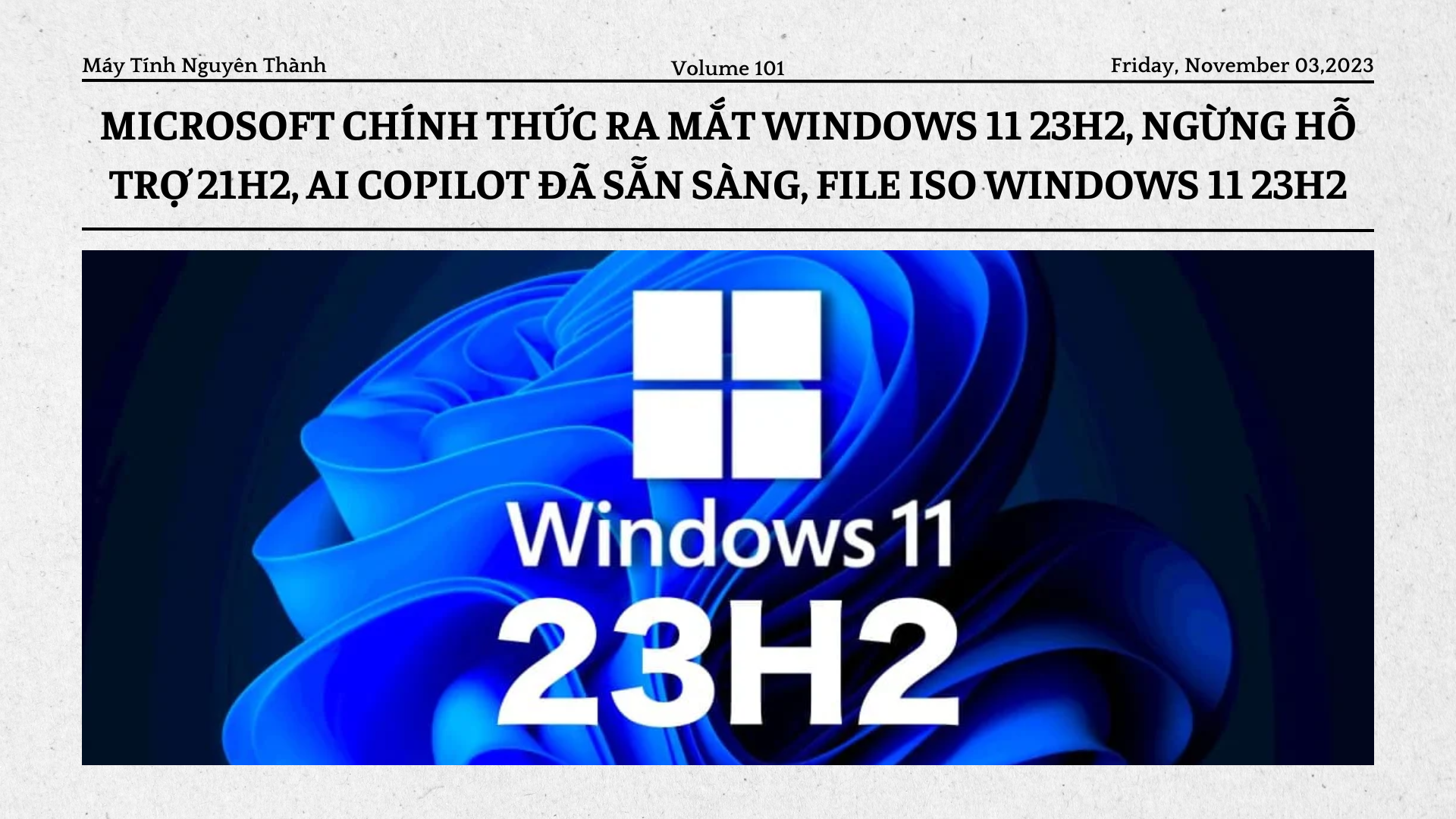 Microsoft chính thức ra mắt Windows 11 23H2