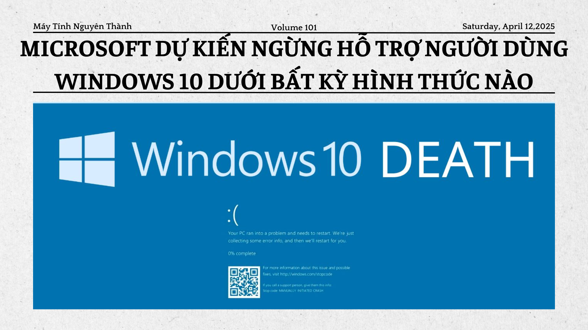 Microsoft dự kiến ngừng hỗ trợ người dùng Windows 10