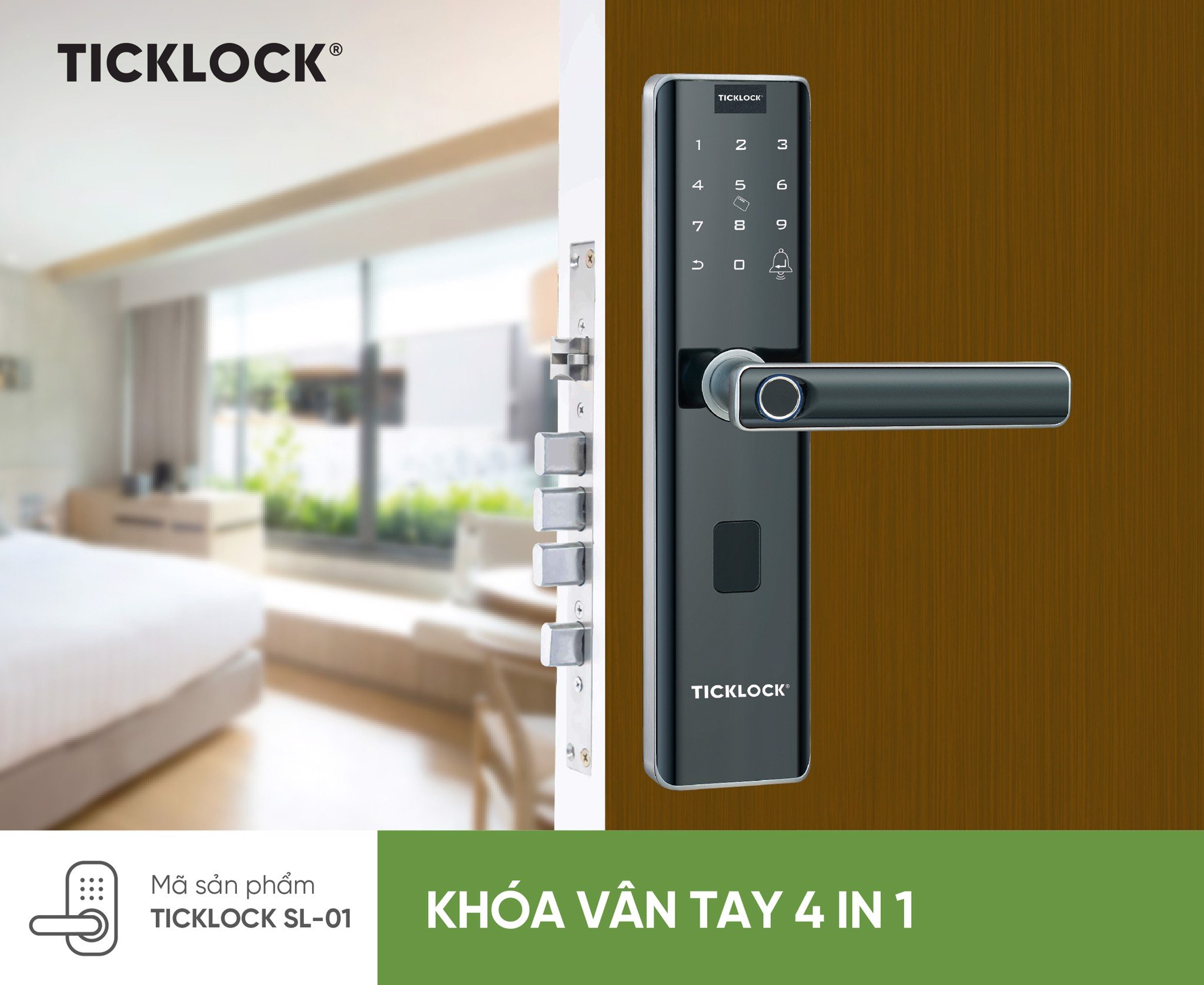 Khoá điện tử TickLock – Giải pháp an toàn dành cho mọi nhà