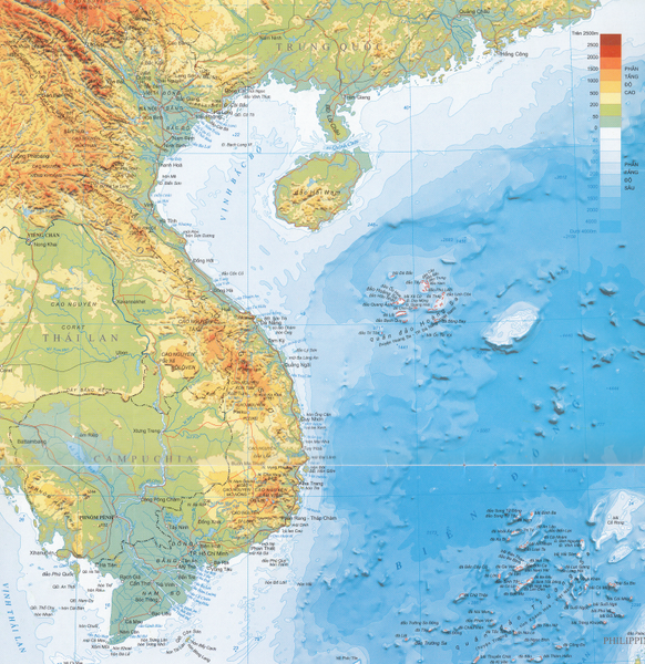 Bản đồ địa hình Việt Nam