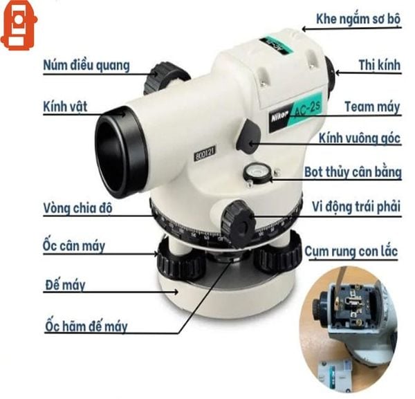 cấu tạo máy thuỷ bình