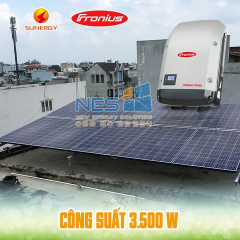 Lắp đặt điện mặt trời 3.500W cho hộ dân Quận Gò Vấp HCM