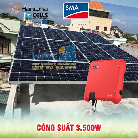 Công trình điện mặt trời 3.500W cho hộ dân Bình Thuận