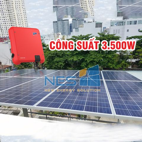 Lắp đặt điện mặt trời hòa lưới 3500W quận Tân Phú Hồ Chí Minh