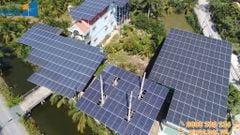Công trình điện mặt trời dân dụng công suất lớn 120kWp mang lại giá trị kinh tế to lớn ở Long An