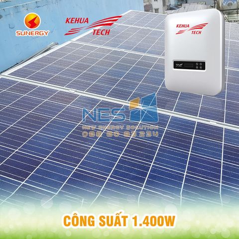 CÔNG TRÌNH ĐIỆN MẶT TRỜI 1.400W CHO HỘ DÂN Quận Tân Bình HCM