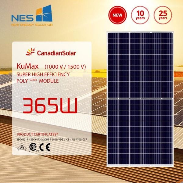 Canadian solar 365Wp half cells poly