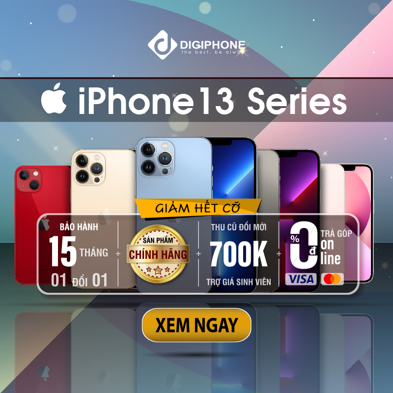 Apple iPhone 13 Series Chính hãng giá rẻ nhất HCM/HN - Trả góp 0%