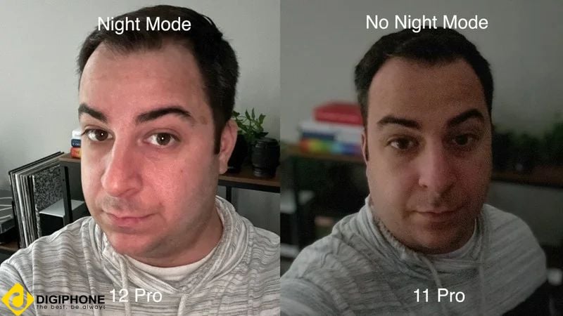 Chế độ chụp Night Mode của iPhone 12 Pro và iPhone 11 Pro.