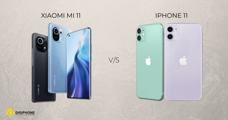 so sánh iPhone 11 và Xiaomi Mi 11