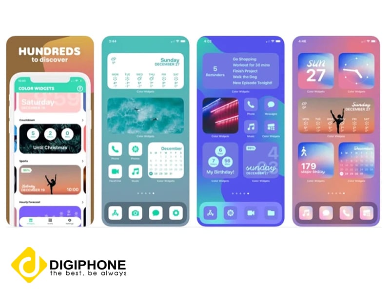 Ứng dụng widget trang trí màn hình iOS 14 đẹp - Digiphone