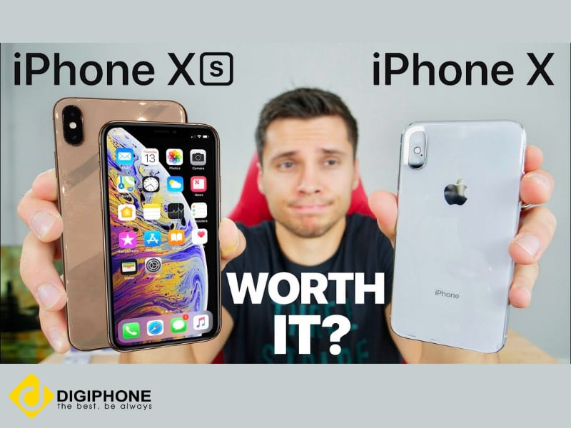 so sánh iphone xs và iphone x