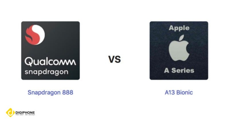 So sánh iPhone 11 và Xiaomi Mi 11 về chip Snapdragon 888 sánh ngang với A13 Bionic
