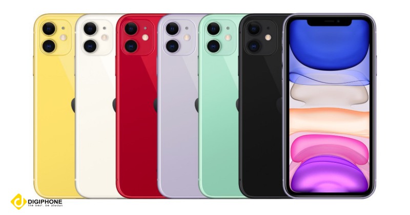 Điện thoại iPhone 11 với các màu sắc đa dạng, đáp ứng nhu cầu người dùng tối đa