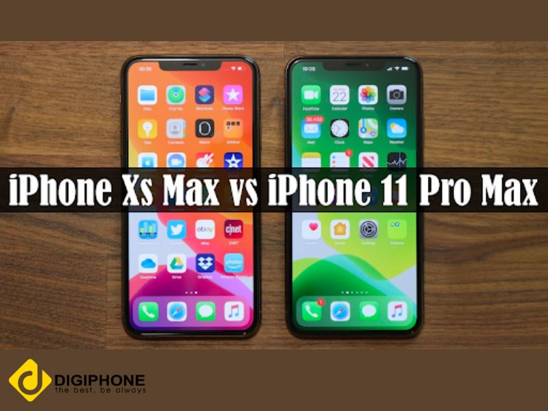 xs max và iphone 11 pro max